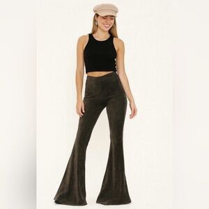 Aerie Groove On Velour High
Waisted Flare Pants